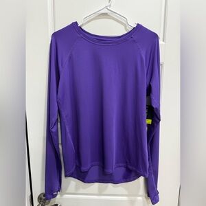 NWT - Tek Gear Women's Purple Performance Long Sleeve Tee